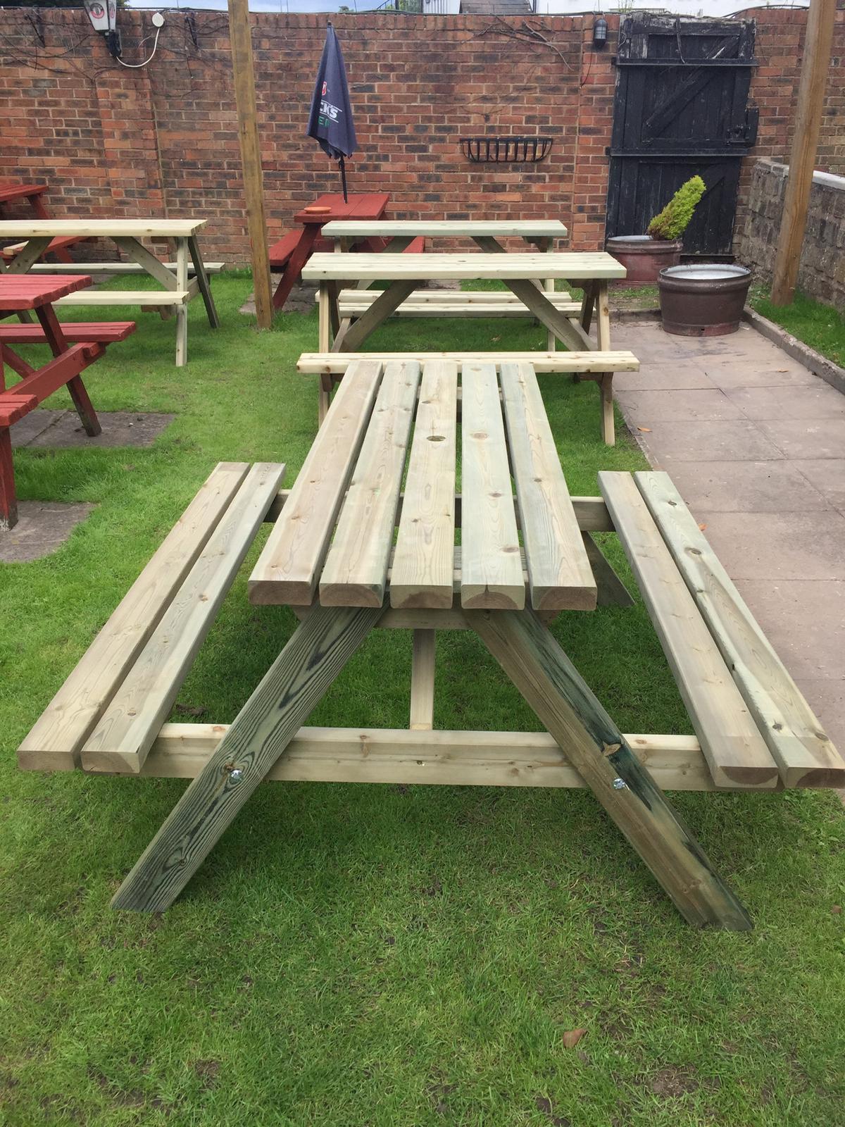 Stockton six-seater Picnic Bench Stockton six-seater Picnic Bench