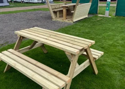 Tarperley Picnic Bench Pod + Stockton Picnic Bench